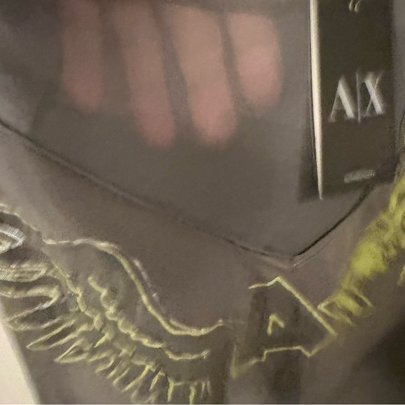 Armani Exchange Women’s Long Sleeve Top With Wing Design Taupe Sz S NWT & COA - Picture 3 of 15